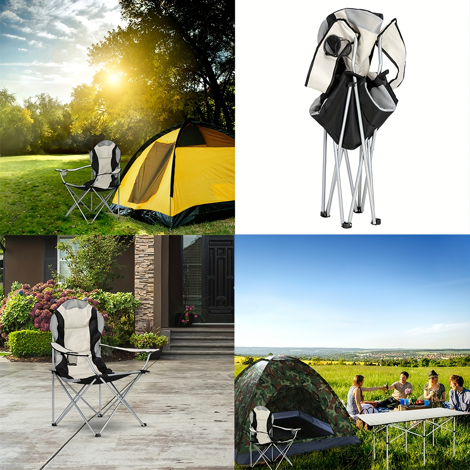 1 multifunctional portable folding outdoor household folding chairs leisure chairs camping picnic picnic travel mountaineering fishing beach courtyard   room bedroom chairs and stools details 0