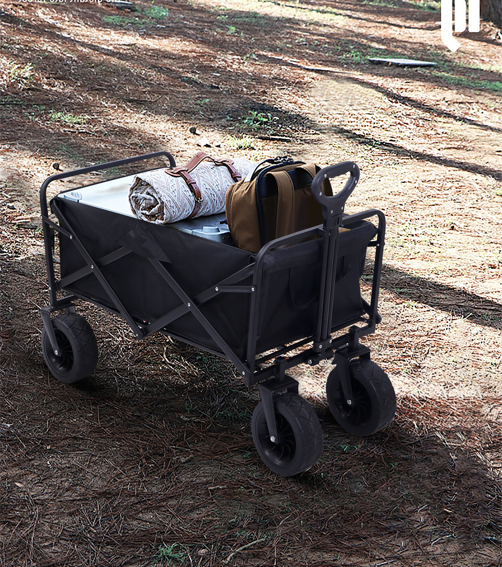 versatile collapsible wagon camping cart with removable canopy and 360lbs weight capacity ideal for garden beach trips picnics outdoor events and more details 8