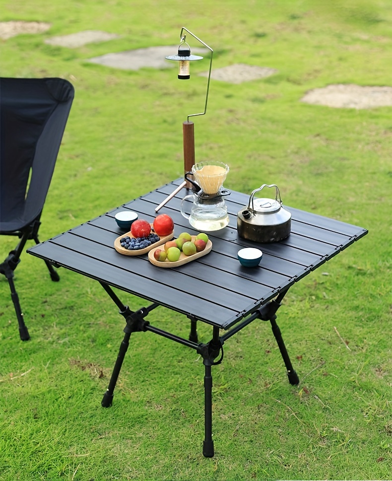 outdoor folding egg roll table and chair equipped for camping portable retractable picnic barbecue ultra light aluminum alloy   picnic table details 11