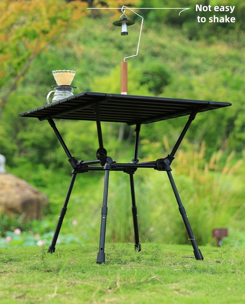 outdoor folding egg roll table and chair equipped for camping portable retractable picnic barbecue ultra light aluminum alloy   picnic table details 12