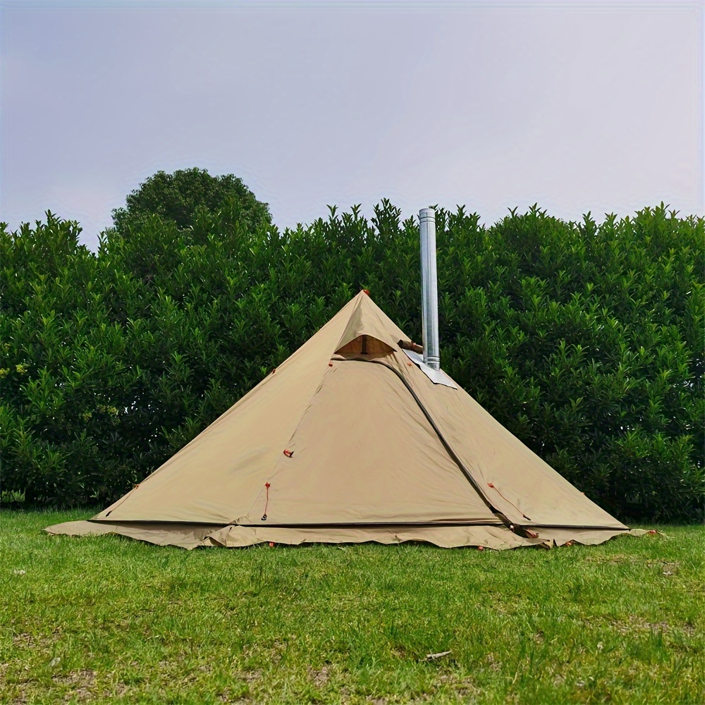   10 5 x 5 2 camping tent with stove jack outdoor teepee tent for family camping backpacking hiking details 6