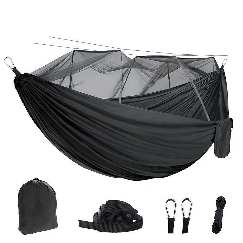 outdoor mosquito net camping hammock suitable for backpacking traveling and parks enjoy a comfortable rest without insects details 1