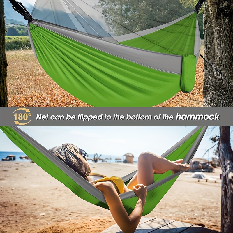 outdoor mosquito net camping hammock suitable for backpacking traveling and parks enjoy a comfortable rest without insects details 2