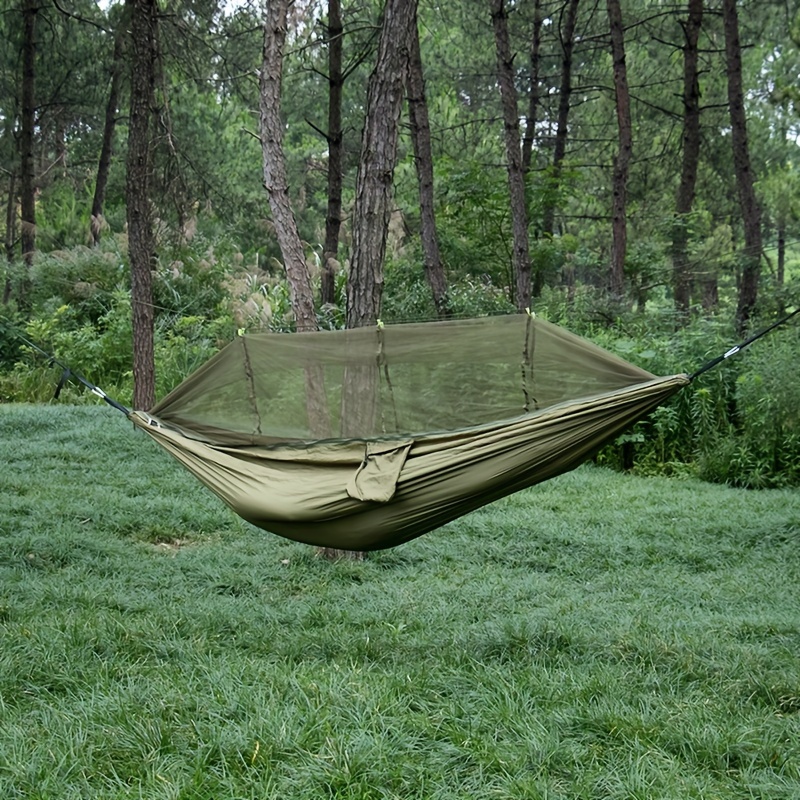 outdoor mosquito net camping hammock suitable for backpacking traveling and parks enjoy a comfortable rest without insects details 5