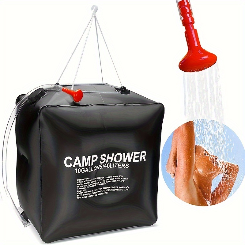 portable 40l camping shower bag convenient hand washing and water storage for outdoor adventures details 1