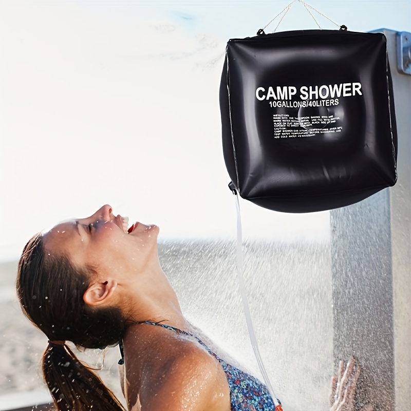 portable 40l camping shower bag convenient hand washing and water storage for outdoor adventures details 3