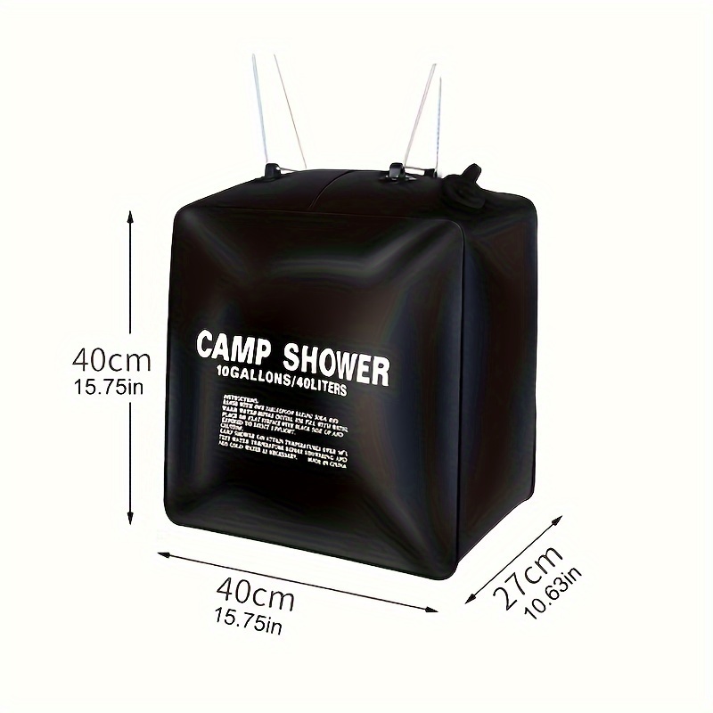 portable 40l camping shower bag convenient hand washing and water storage for outdoor adventures details 4