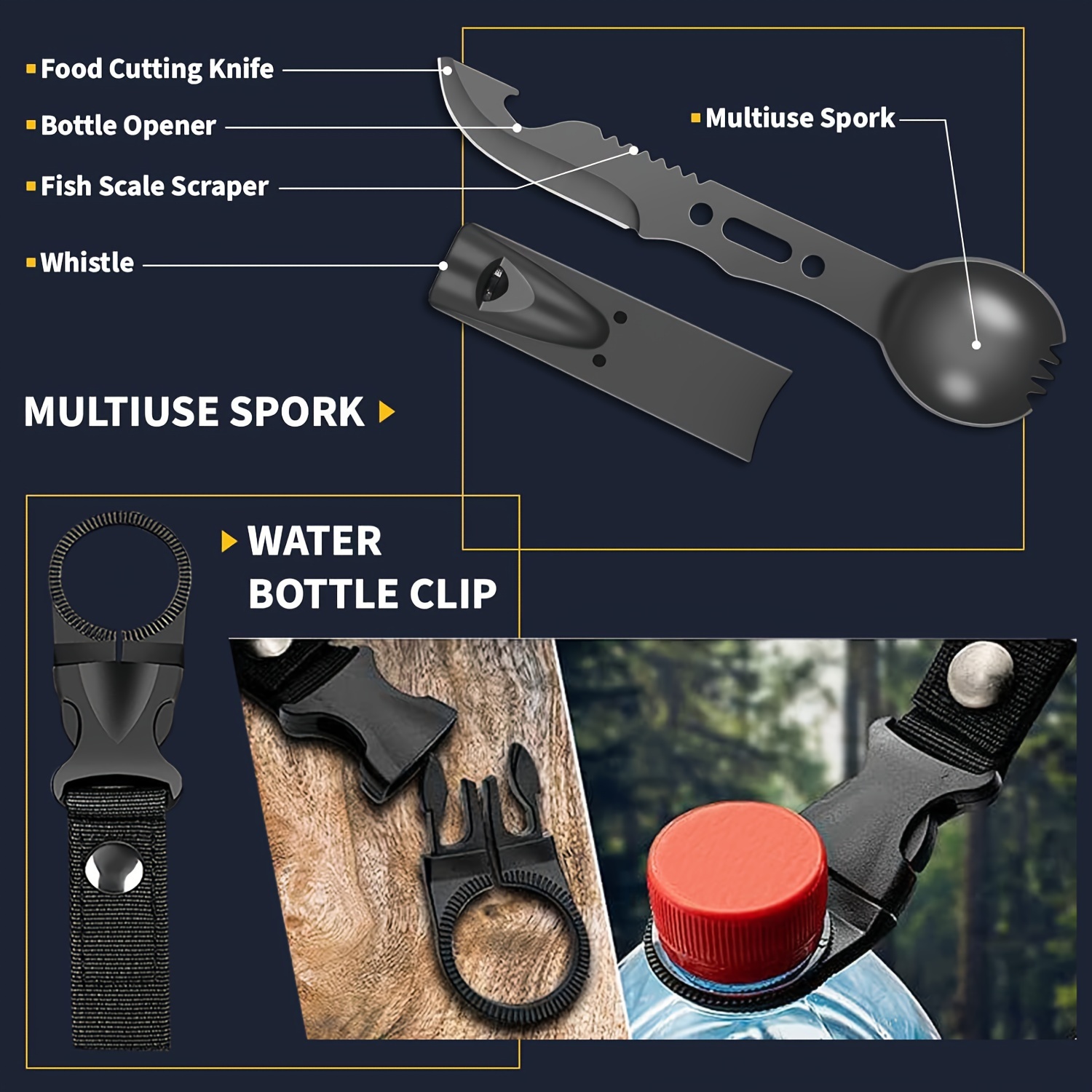 survival kits and equipment 16 pcs survival gear tool emergency equipment supplies kits for families outdoors camping hiking adventures camping essentials cool gadgets for men details 7