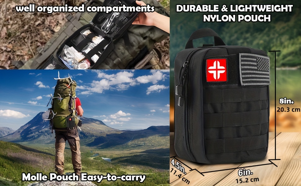 survival kits gifts for fathers day 320pcs first aid kits for camping hiking hunting outdoor adventure gifts for men dad husband details 1