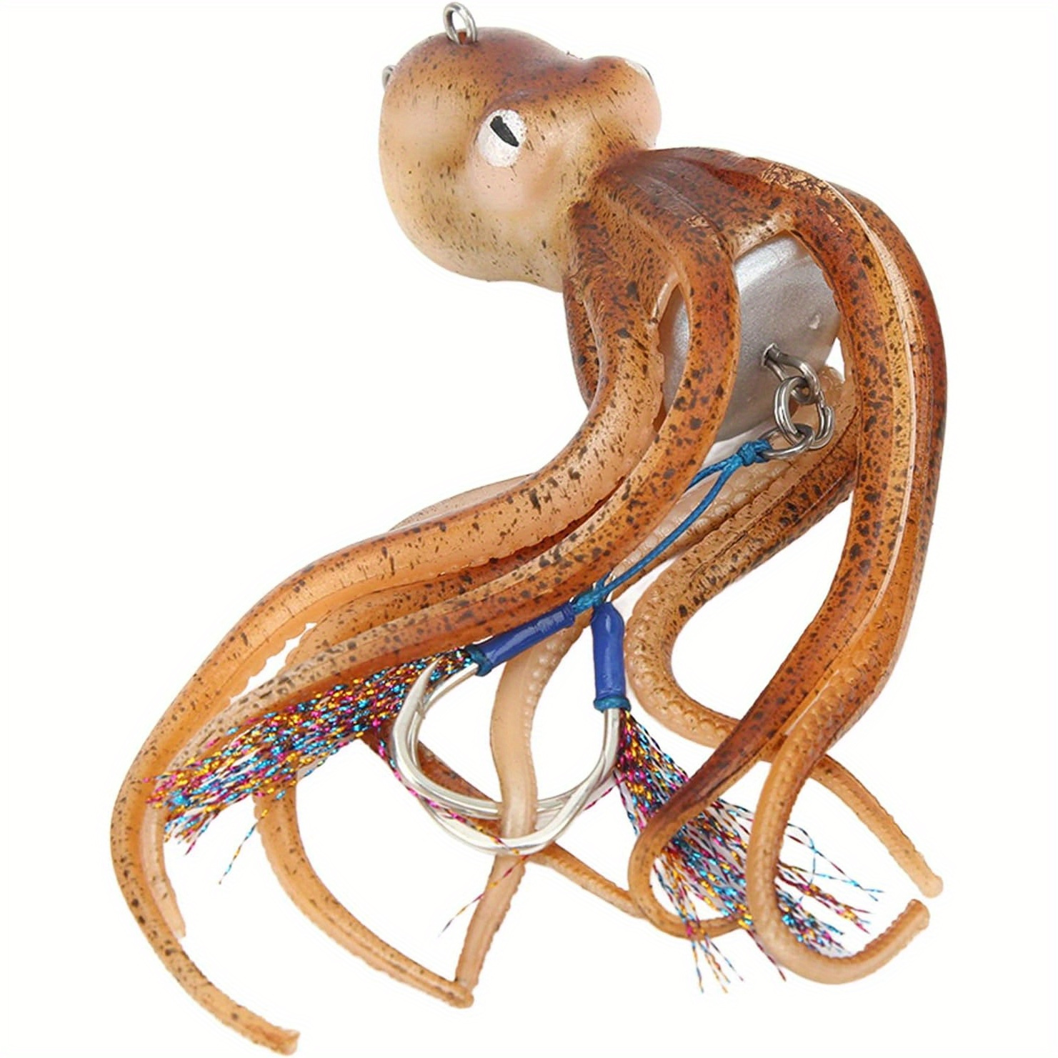 inkjet night light octopus lure 200g simulated squid jig realistic inkjet octopus jig sailboat accessories saltwater ocean fishing squid lure hook octopus jig details 0