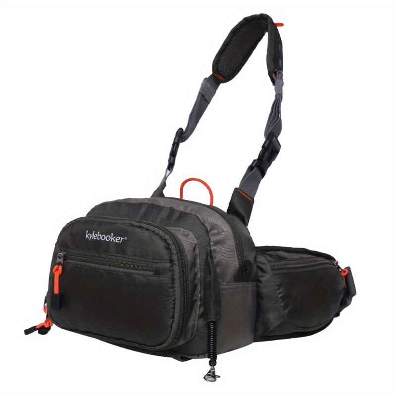   fly fishing chest pack tackle storage hip bag   waist pouch details 0