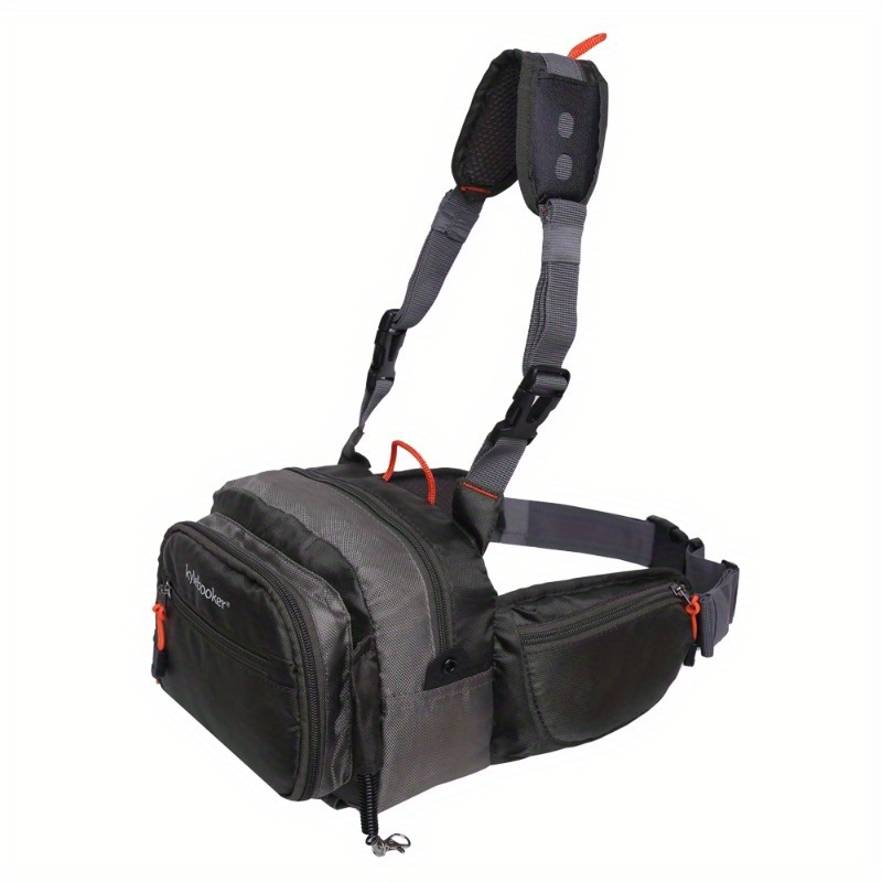   fly fishing chest pack tackle storage hip bag   waist pouch details 4