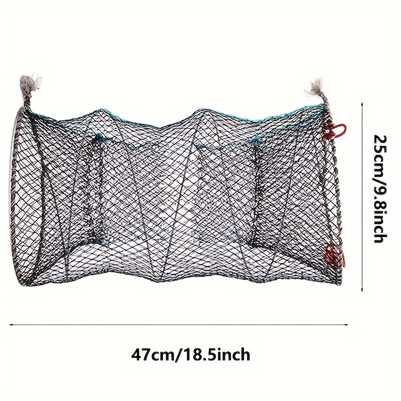 1pc durable foldable fishing net for shrimp and crab portable outdoor fishing trap cage details 4