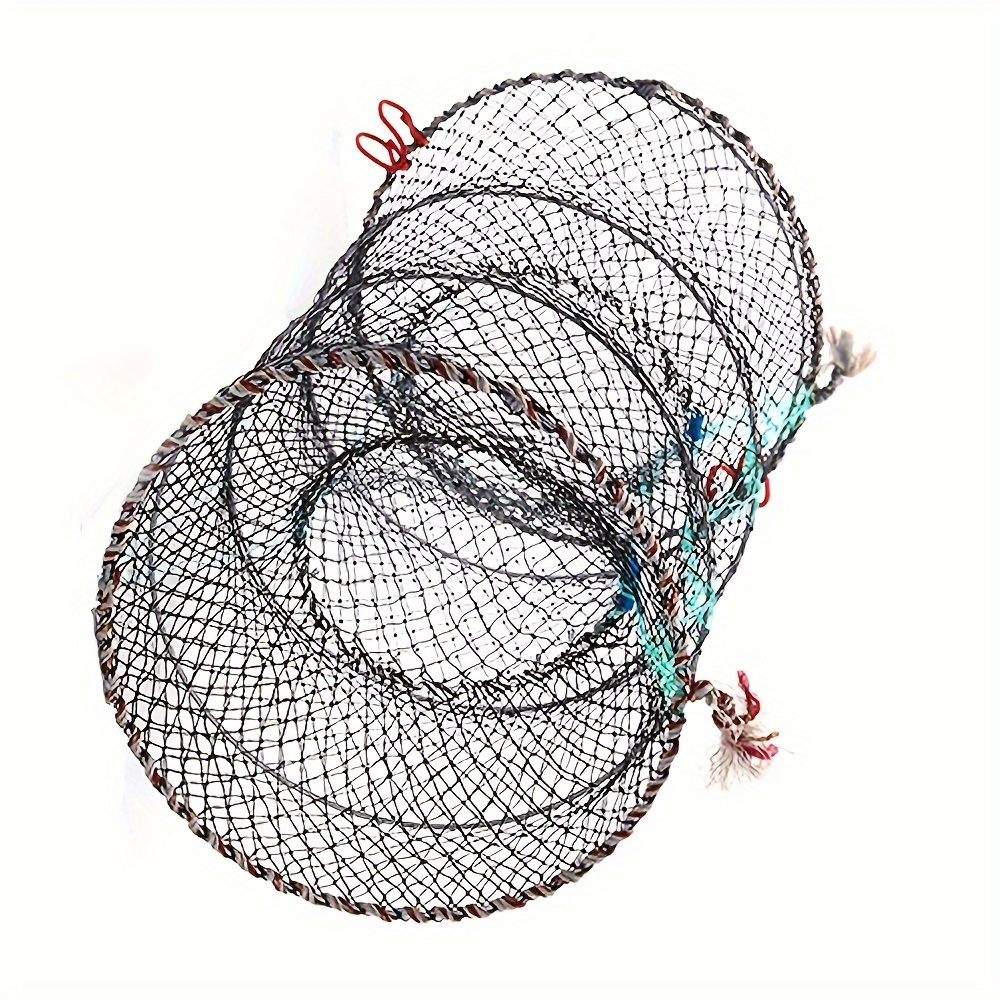 1pc durable foldable fishing net for shrimp and crab portable outdoor fishing trap cage details 5