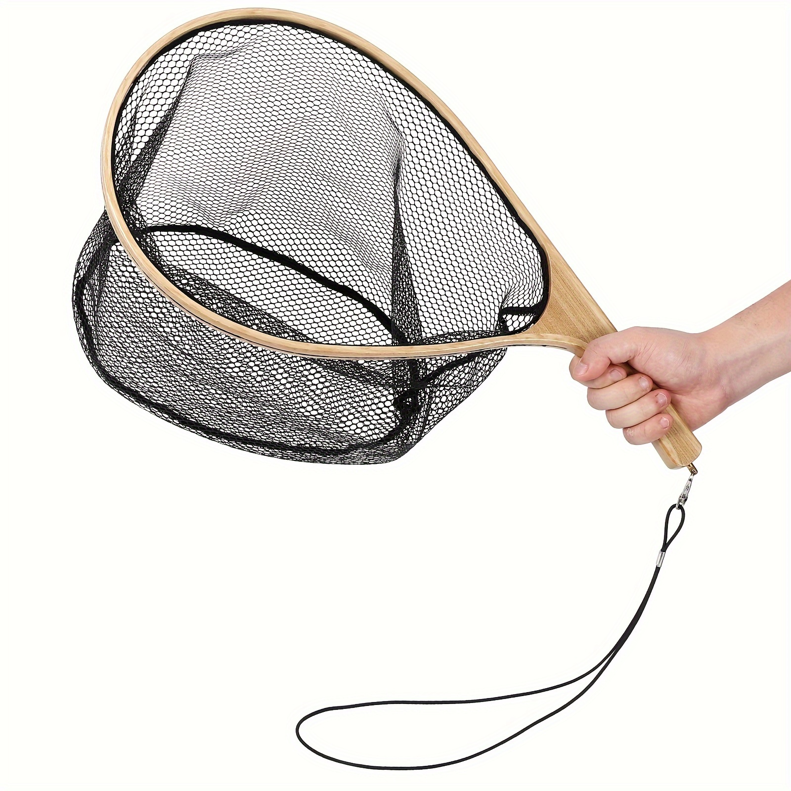 portable and practical fishing nets with handles simple design for versatile   details 1