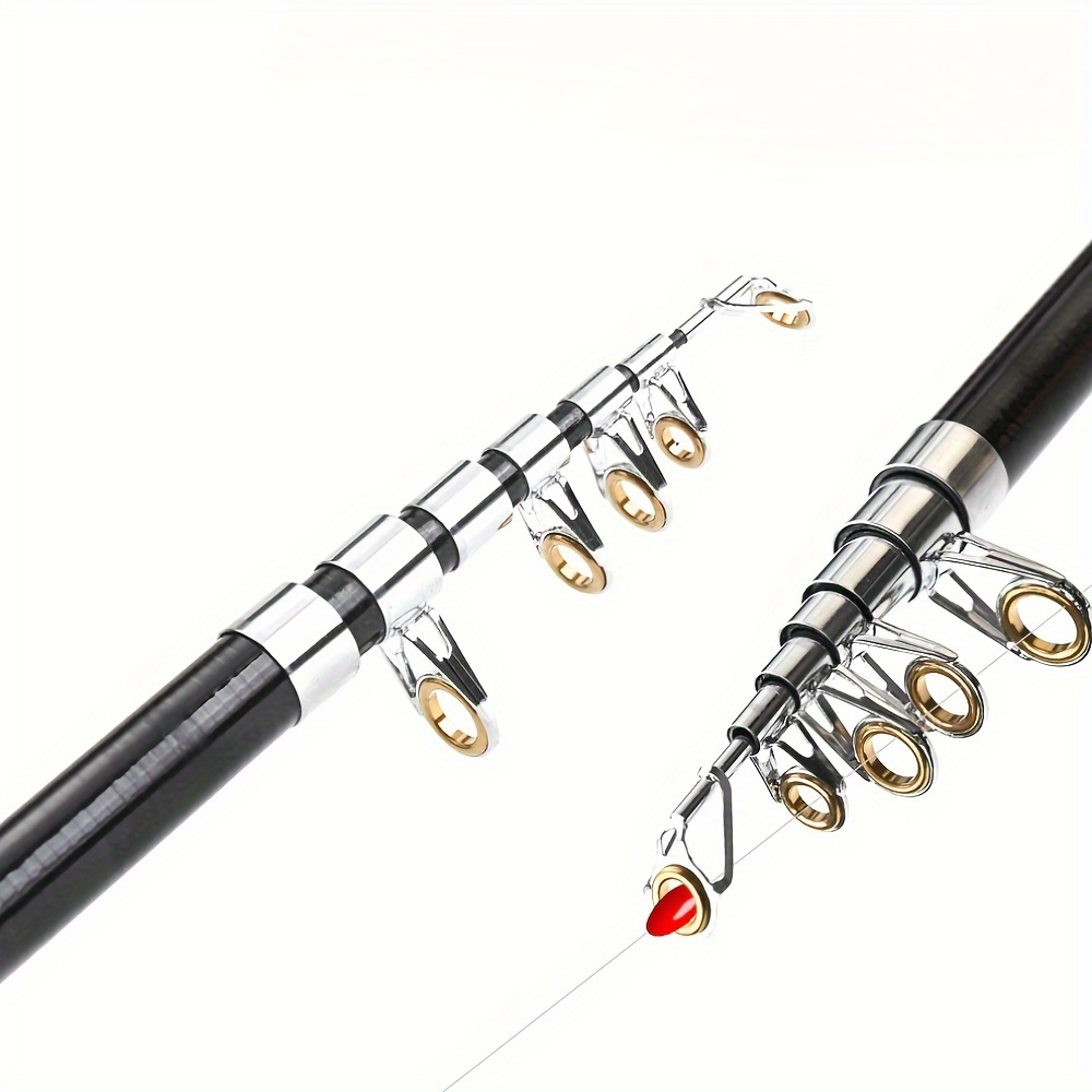 portable full metal fishing rod 52 76 inch foldable fishing bait rod with fishing line telescopic fishing rod suit details 2