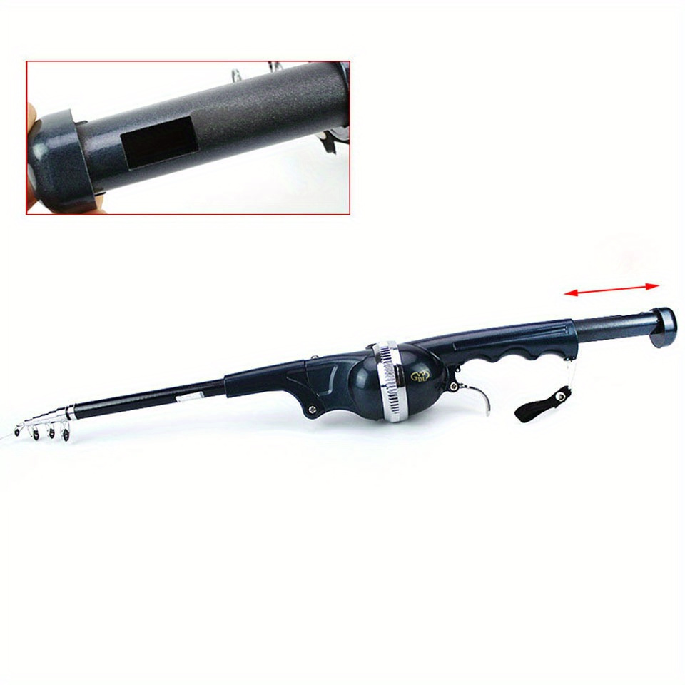 portable full metal fishing rod 52 76 inch foldable fishing bait rod with fishing line telescopic fishing rod suit details 8